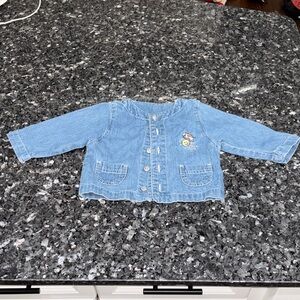 Carter's Blue Kids Denim Jacket with Embroidery